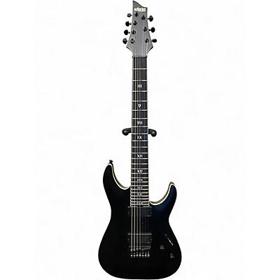 Used Schecter Guitar Research C-7 SLS ELITE EVIL TWIN Satin Black Solid Body Electric Guitar