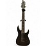 Used Schecter Guitar Research C-7 SLS Elite Evil Twin 7-String  Black Hollow Body Electric Guitar Black