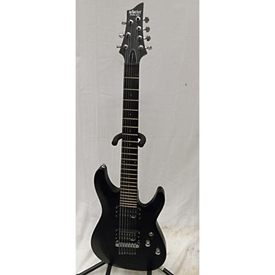 Schecter Guitar Research Used Schecter Guitar Research C-7 Satin Black Solid Body Electric Guitar