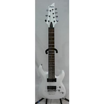 Schecter Guitar Research Used Schecter Guitar Research C-7 White Solid Body Electric Guitar