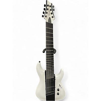 Used Schecter Guitar Research C-8 MULTISCALE ROB SCALLON White Solid Body Electric Guitar