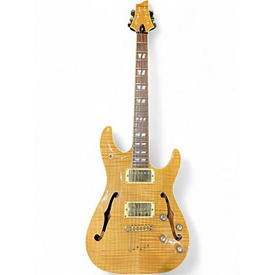 Used Schecter Guitar Research C/SH-1 DIAMOND SERIES Amber Hollow Body Electric Guitar