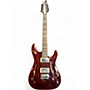 Used Schecter Guitar Research C/SH 12 Black Cherry Hollow Body Electric Guitar Black Cherry