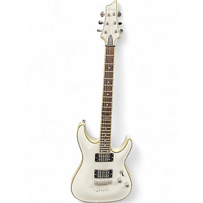 Used Schecter Guitar Research C1 ARTIST III White Solid Body Electric Guitar
