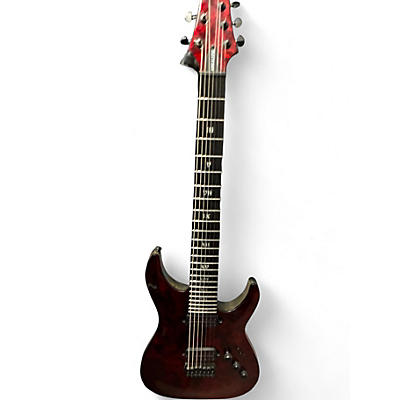 Used Schecter Guitar Research C1 Apocalypse Candy Apple Red Solid Body Electric Guitar