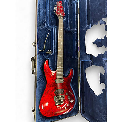 Used Schecter Guitar Research C1 Apocalypse Crimson Red Burst Solid Body Electric Guitar