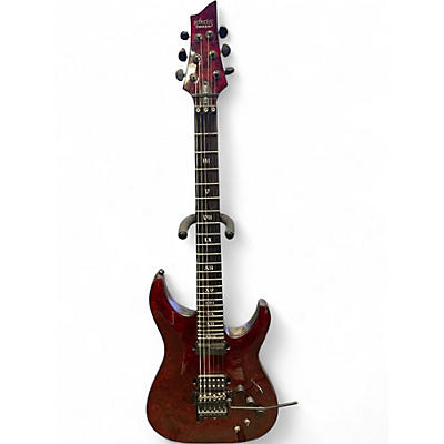 Used Schecter Guitar Research C1 Apocalypse Red Reign Solid Body Electric Guitar