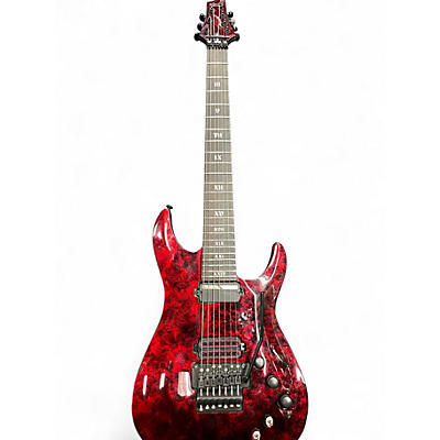 Used Schecter Guitar Research C1 Apocalypse Red Solid Body Electric Guitar