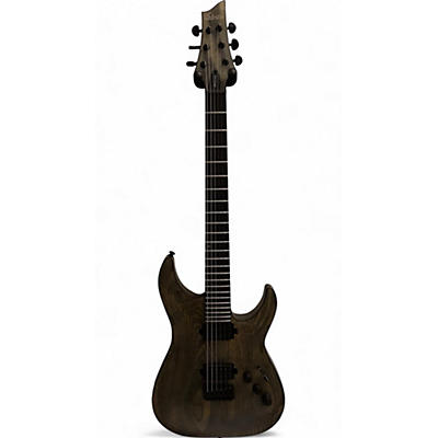 Used Schecter Guitar Research C1 Apocalypse Trans Charcoal Solid Body Electric Guitar