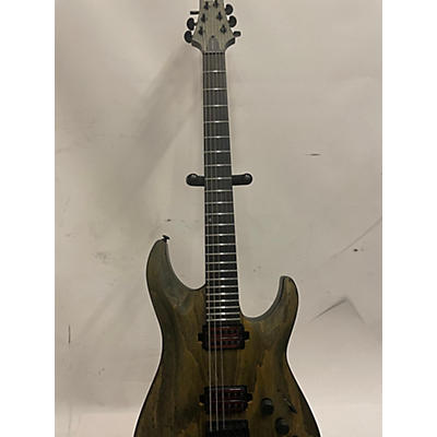 Schecter Guitar Research Used Schecter Guitar Research C1 Apocalypse Zombie Green Solid Body Electric Guitar