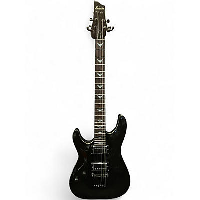 Used Schecter Guitar Research C1 Artist Left Handed Black Solid Body Electric Guitar