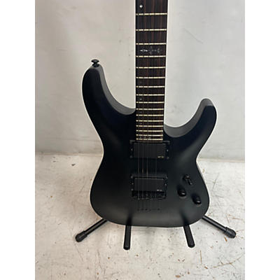 Schecter Guitar Research Used Schecter Guitar Research C1 BLACKOUT Satin Black Solid Body Electric Guitar