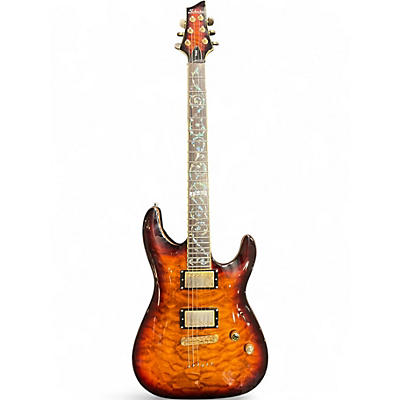 Used Schecter Guitar Research C1 Classic 3 Color Sunburst Solid Body Electric Guitar