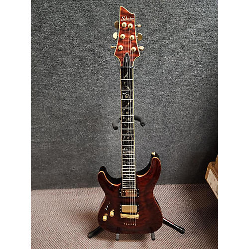 Schecter Guitar Research Used Schecter Guitar Research C1 Classic Left Handed Dark Cherry Burst Electric Guitar Dark Cherry Burst