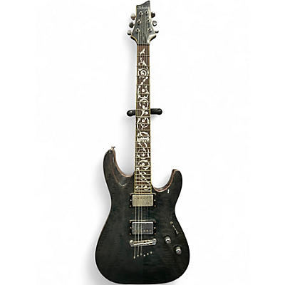 Used Schecter Guitar Research C1 Classic See Thru Back Solid Body Electric Guitar