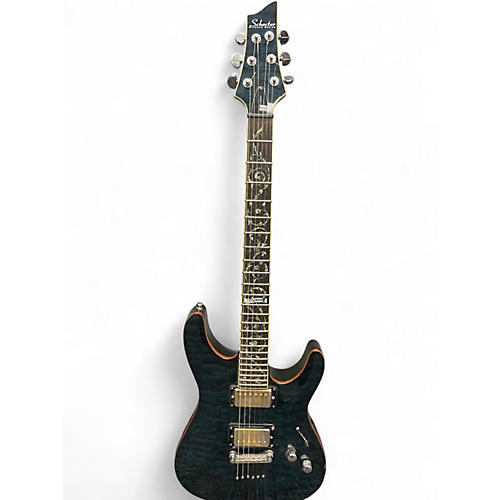 Used Schecter Guitar Research C1 Classic TRANS BLACK QUILT Solid Body Electric Guitar TRANS BLACK QUILT