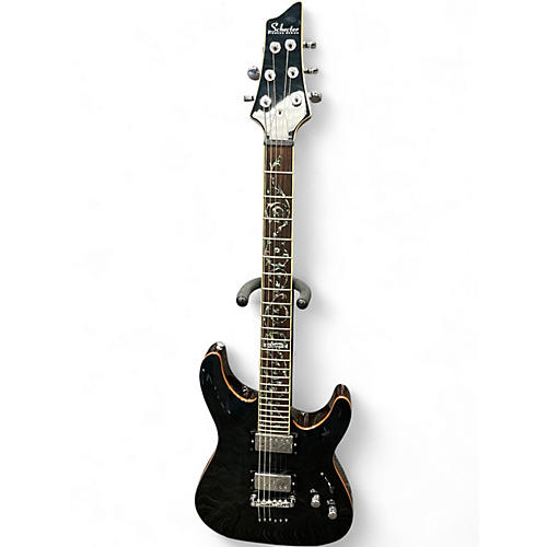 Used Schecter Guitar Research C1 Classic Trans Blue Solid Body Electric Guitar Trans Blue