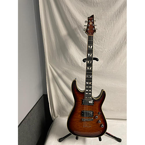 Schecter Guitar Research Used Schecter Guitar Research C1 Custom Amber Solid Body Electric Guitar Amber