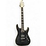 Used Schecter Guitar Research C1 Custom Black Quilt Solid Body Electric Guitar Black Quilt