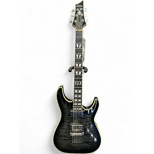 Used Schecter Guitar Research C1 Custom Black Solid Body Electric Guitar Black