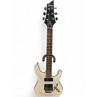 Used Schecter Guitar Research C1 Custom FR Arctic White Solid Body Electric Guitar