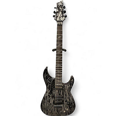 Used Schecter Guitar Research C1 Custom FR SILVER MOUNTAIN Solid Body Electric Guitar