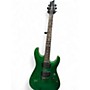 Used Schecter Guitar Research C1  DIAMOND SERIES  Green Solid Body Electric Guitar Green