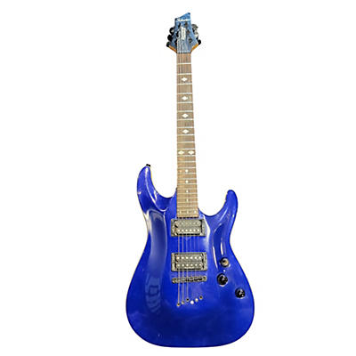 Used Schecter Guitar Research C1 Diamond Series Blue Solid Body Electric Guitar