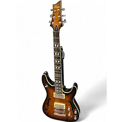 Schecter Guitar Research Used Schecter Guitar Research C1 E/A 2 Color Sunburst Hollow Body Electric Guitar