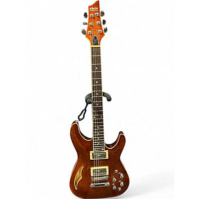 Used Schecter Guitar Research C1 E/A Natural Hollow Body Electric Guitar