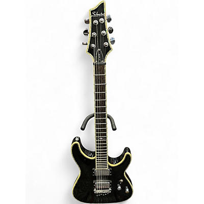 Used Schecter Guitar Research C1 ELITE Black Solid Body Electric Guitar