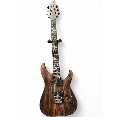 Used Schecter Guitar Research C1 EXOTIC Ebony Solid Body Electric Guitar