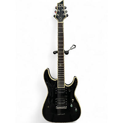 Used Schecter Guitar Research C1 Elite Black Solid Body Electric Guitar