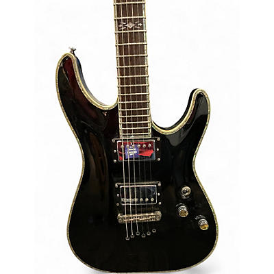 Used Schecter Guitar Research C1 Elite  Black Solid Body Electric Guitar