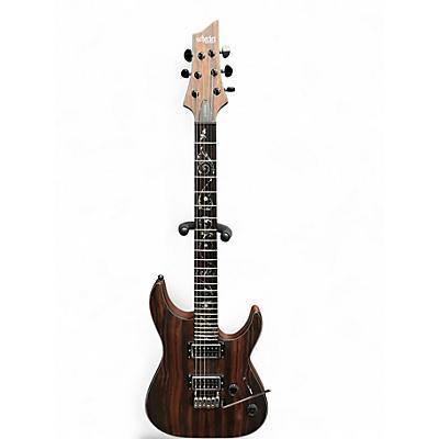 Used Schecter Guitar Research C1 Exotic Ebony Natural Solid Body Electric Guitar