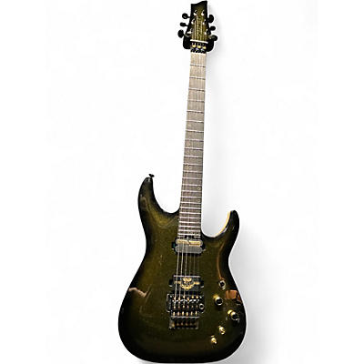 Used Schecter Guitar Research C1 FR 50th Anniversary Gold Solid Body Electric Guitar