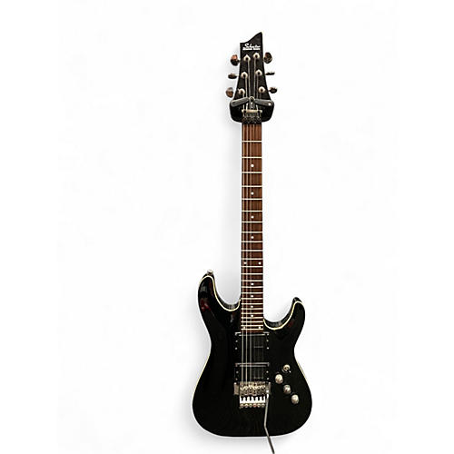 Used Schecter Guitar Research C1 FR Black Solid Body Electric Guitar Black