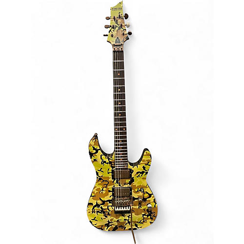 Used Schecter Guitar Research C1 FR Camo Camo Solid Body Electric Guitar Camo