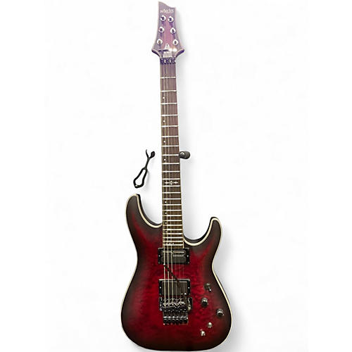 Used Schecter Guitar Research C1 FR PLATINUM Red Solid Body Electric Guitar Red