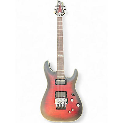 Used Schecter Guitar Research C1 FR Platinum Crimson Burst Solid Body Electric Guitar