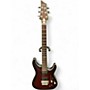 Used Schecter Guitar Research C1 -FR Platinum Crimson Red Burst Solid Body Electric Guitar Crimson Red Burst