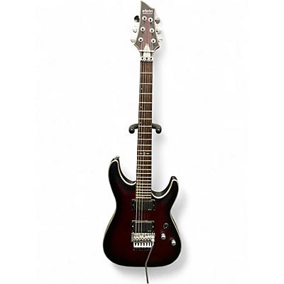 Used Schecter Guitar Research C1 FR Platinum SATIN CRIMSON RED Solid Body Electric Guitar