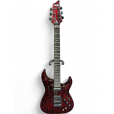 Used Schecter Guitar Research C1 FR-S Apocalypse Red Mountain Solid Body Electric Guitar