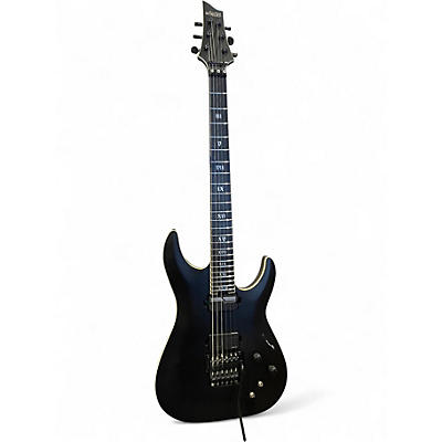 Used Schecter Guitar Research C1 FR-S SLS Elite Evil Twin Satin Black Solid Body Electric Guitar