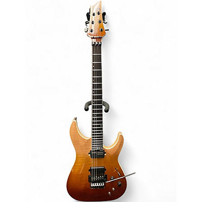 Used Schecter Guitar Research C1 FR S SLS Elite Tiger Eye Solid Body Electric Guitar