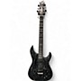 Used Schecter Guitar Research C1 FR-S Silver Mountain Black and White Solid Body Electric Guitar Black and White