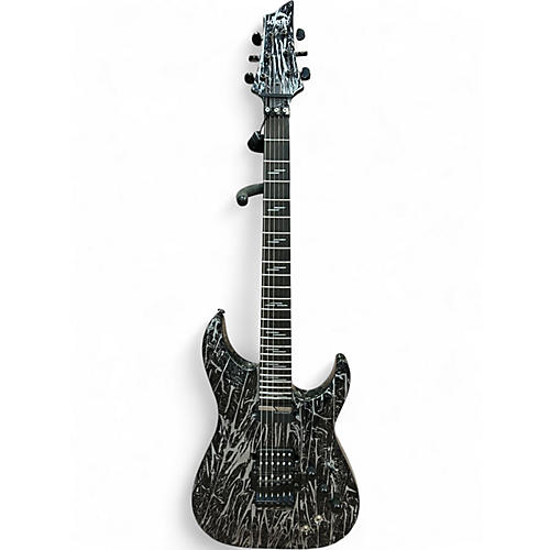 Used Schecter Guitar Research C1 FR-S Silver Mountain Solid Body Electric Guitar Silver Mountain