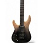 Used Schecter Guitar Research C1 FR SLS Elite Left Handed Black Fade Burst Solid Body Electric Guitar Black Fade Burst
