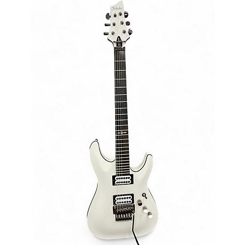 Used Schecter Guitar Research C1 FR Special White Solid Body Electric Guitar White
