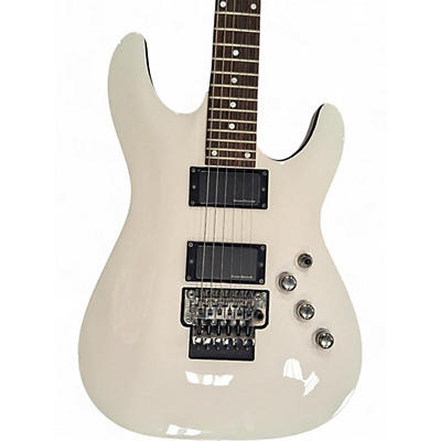 Schecter Guitar Research Used Schecter Guitar Research C1 FR White Solid Body Electric Guitar